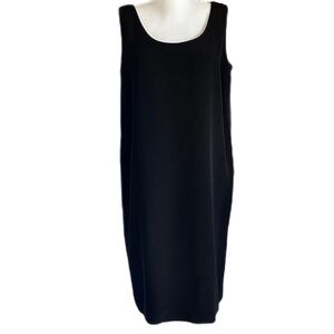 Designer Vintage! Black Dana Buchman Silk Sheath Dress